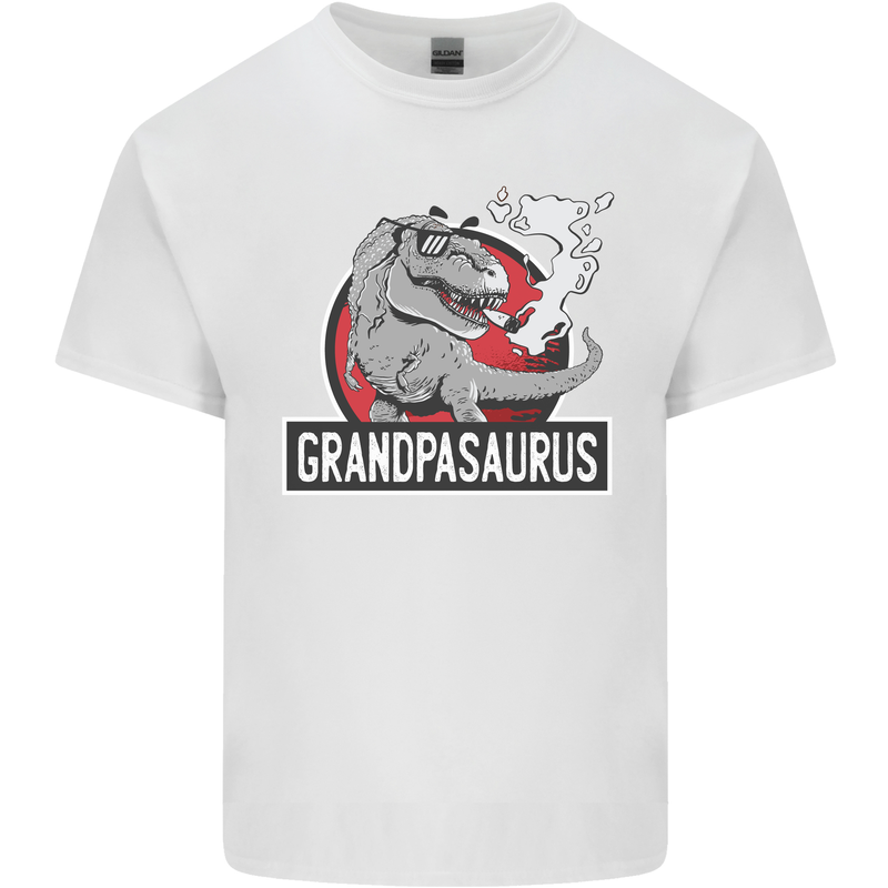 Grandpa Grandpasaurus Grandparent's Day Mens Cotton T-Shirt Tee Top White