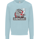 Grandpa Grandpasaurus Grandparent's Day Mens Sweatshirt Jumper Light Blue
