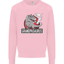 Grandpa Grandpasaurus Grandparent's Day Mens Sweatshirt Jumper Light Pink
