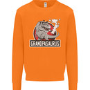 Grandpa Grandpasaurus Grandparent's Day Mens Sweatshirt Jumper Orange