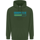 Grandpa to Be Funny New Baby Birth Mens 80% Cotton Hoodie Forest Green