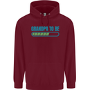 Grandpa to Be Funny New Baby Birth Mens 80% Cotton Hoodie Maroon