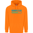 Grandpa to Be Funny New Baby Birth Mens 80% Cotton Hoodie Orange