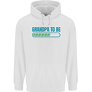 Grandpa to Be Funny New Baby Birth Mens 80% Cotton Hoodie White