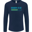 Grandpa to Be Funny New Baby Birth Mens Long Sleeve T-Shirt Navy Blue