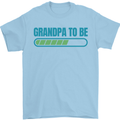 Grandpa to Be Funny New Baby Birth Mens T-Shirt Cotton Gildan Light Blue