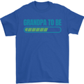 Grandpa to Be Funny New Baby Birth Mens T-Shirt Cotton Gildan Royal Blue