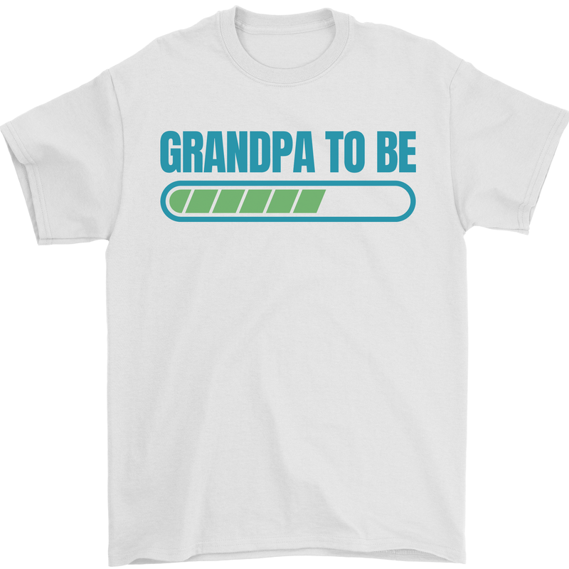 Grandpa to Be Funny New Baby Birth Mens T-Shirt Cotton Gildan White