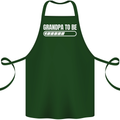 Grandpa to Be Newborn Baby Grandparent Cotton Apron 100% Organic Forest Green