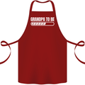 Grandpa to Be Newborn Baby Grandparent Cotton Apron 100% Organic Maroon