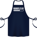 Grandpa to Be Newborn Baby Grandparent Cotton Apron 100% Organic Navy Blue