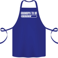 Grandpa to Be Newborn Baby Grandparent Cotton Apron 100% Organic Royal Blue