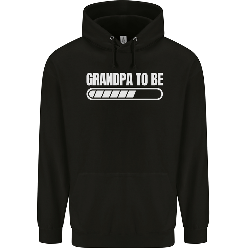 Grandpa to Be Newborn Baby Grandparent Mens 80% Cotton Hoodie Black