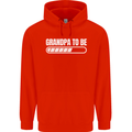 Grandpa to Be Newborn Baby Grandparent Mens 80% Cotton Hoodie Bright Red