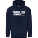 Grandpa to Be Newborn Baby Grandparent Mens 80% Cotton Hoodie Navy Blue