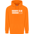 Grandpa to Be Newborn Baby Grandparent Mens 80% Cotton Hoodie Orange