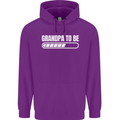 Grandpa to Be Newborn Baby Grandparent Mens 80% Cotton Hoodie Purple