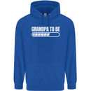 Grandpa to Be Newborn Baby Grandparent Mens 80% Cotton Hoodie Royal Blue