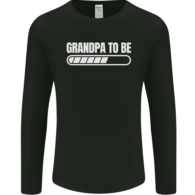 Grandpa to Be Newborn Baby Grandparent Mens Long Sleeve T-Shirt Black