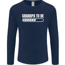 Grandpa to Be Newborn Baby Grandparent Mens Long Sleeve T-Shirt Navy Blue