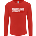 Grandpa to Be Newborn Baby Grandparent Mens Long Sleeve T-Shirt Red