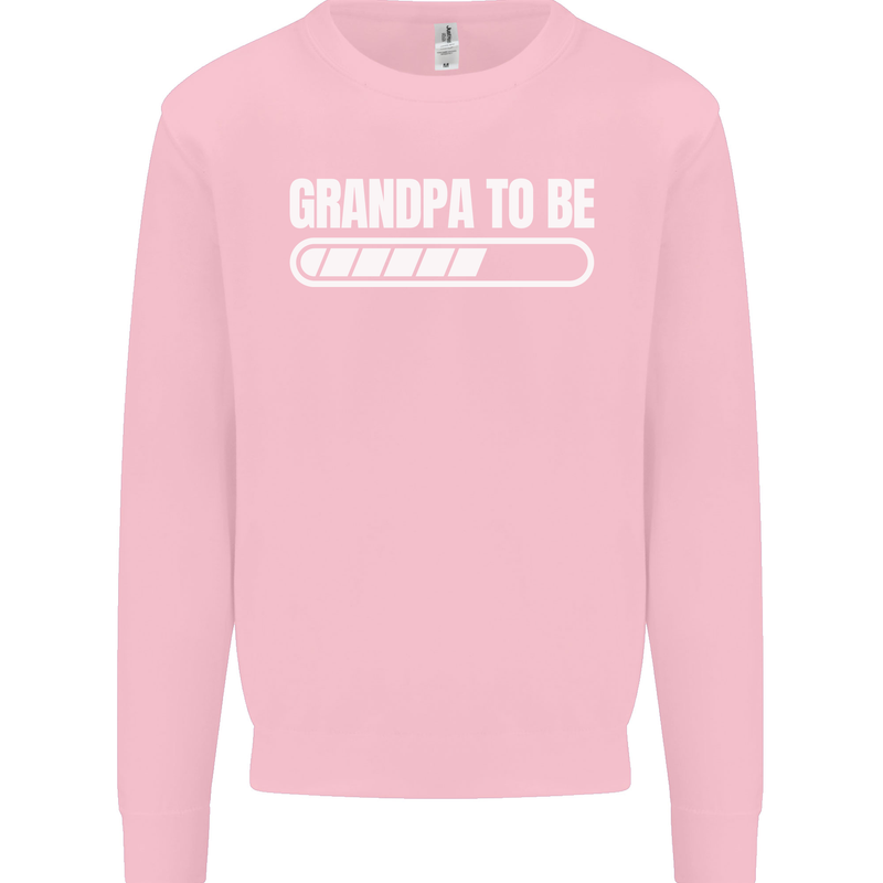 Grandpa to Be Newborn Baby Grandparent Mens Sweatshirt Jumper Light Pink