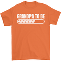 Grandpa to Be Newborn Baby Grandparent Mens T-Shirt Cotton Gildan Orange