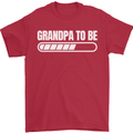 Grandpa to Be Newborn Baby Grandparent Mens T-Shirt Cotton Gildan Red