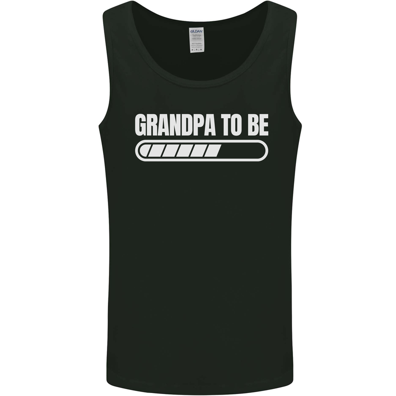 Grandpa to Be Newborn Baby Grandparent Mens Vest Tank Top Black
