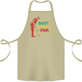 Grandparent's Day Best Grandad By Par Cotton Apron 100% Organic Khaki