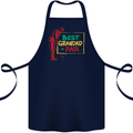 Grandparent's Day Best Grandad By Par Cotton Apron 100% Organic Navy Blue