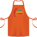 Grandparent's Day Best Grandad By Par Cotton Apron 100% Organic Orange