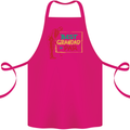 Grandparent's Day Best Grandad By Par Cotton Apron 100% Organic Pink