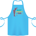 Grandparent's Day Best Grandad By Par Cotton Apron 100% Organic Turquoise