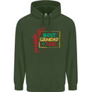 Grandparent's Day Best Grandad By Par Mens 80% Cotton Hoodie Forest Green