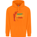 Grandparent's Day Best Grandad By Par Mens 80% Cotton Hoodie Orange