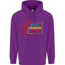 Grandparent's Day Best Grandad By Par Mens 80% Cotton Hoodie Purple