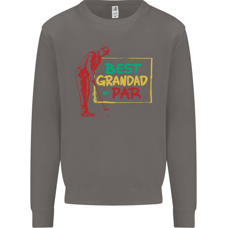 Grandparent's Day Best Grandad By Par Mens Sweatshirt Jumper Charcoal