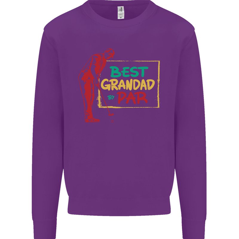 Grandparent's Day Best Grandad By Par Mens Sweatshirt Jumper Purple