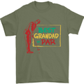 Grandparent's Day Best Grandad By Par Mens T-Shirt Cotton Gildan Military Green