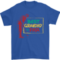Grandparent's Day Best Grandad By Par Mens T-Shirt Cotton Gildan Royal Blue