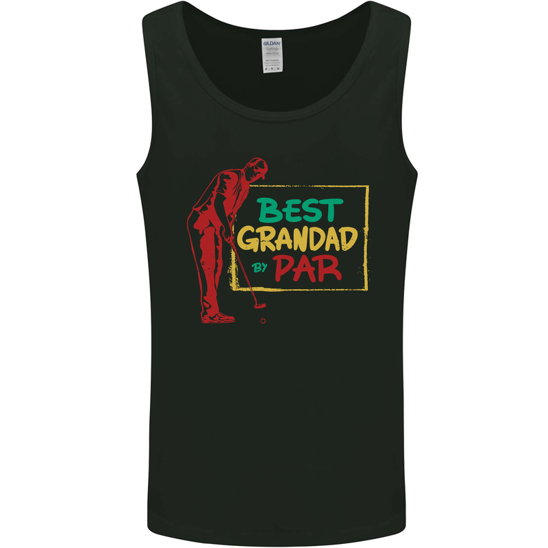 Grandparent's Day Best Grandad By Par Mens Vest Tank Top Black