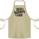 Grandparents Day Best Grandpa Ever Cotton Apron 100% Organic Khaki