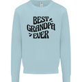 Grandparents Day Best Grandpa Ever Kids Sweatshirt Jumper Light Blue