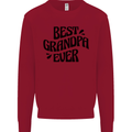 Grandparents Day Best Grandpa Ever Kids Sweatshirt Jumper Red