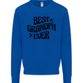 Grandparents Day Best Grandpa Ever Kids Sweatshirt Jumper Royal Blue