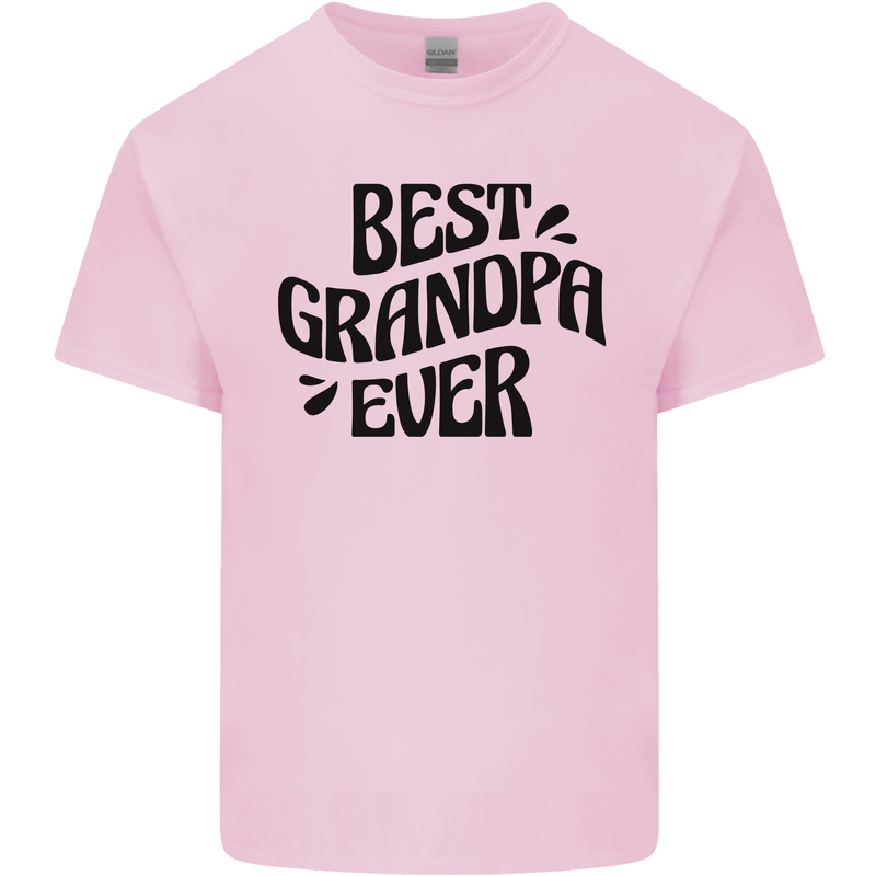 Grandparents Day Best Grandpa Ever Kids T-Shirt Childrens Light Pink