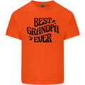 Grandparents Day Best Grandpa Ever Kids T-Shirt Childrens Orange