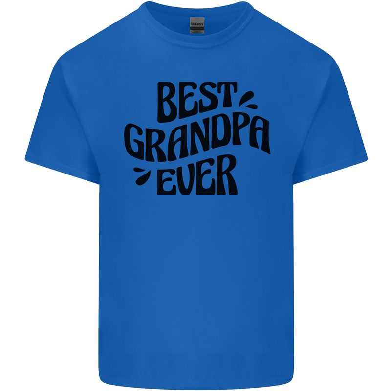 Grandparents Day Best Grandpa Ever Kids T-Shirt Childrens Royal Blue