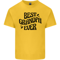 Grandparents Day Best Grandpa Ever Kids T-Shirt Childrens Yellow